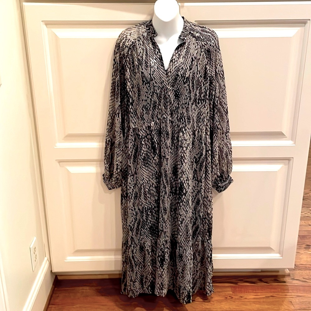 Six Ames Denmark Rina dress in reptile print sz 36/S/6